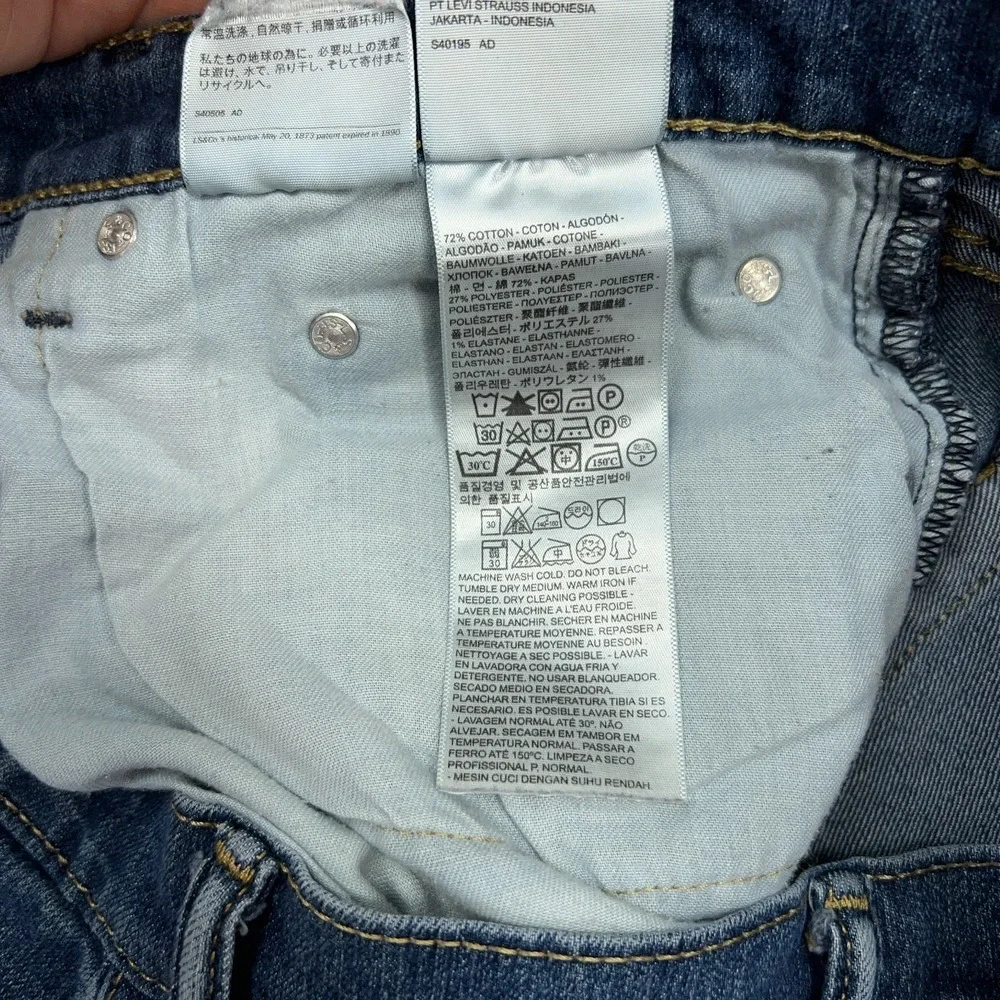 Levi's 505 Jeans Mens‎ 38x30 (FITS 36) Blue Denim Original Straight Fit Stretch